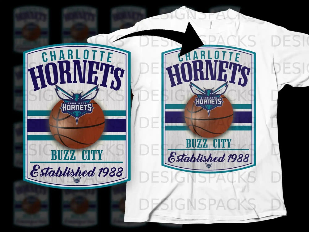 Charlotte Hornets Buzz City Established 1988 t-shirt