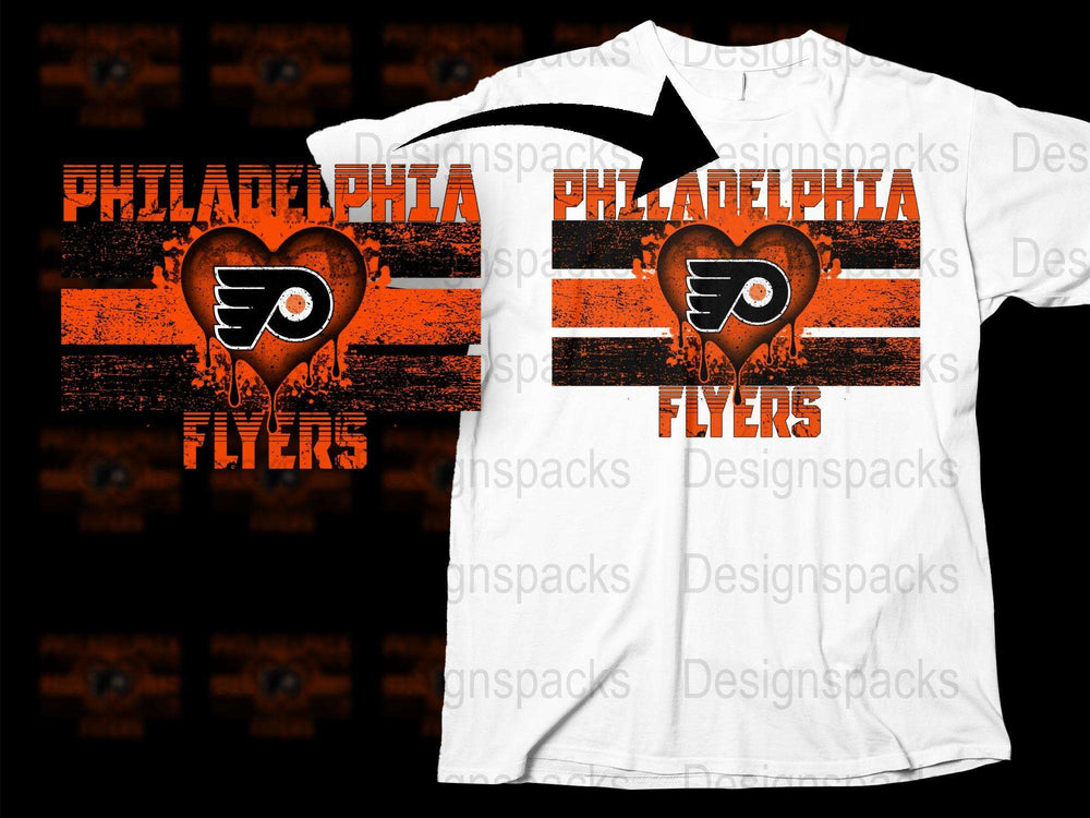 Philadelphia Flyers T-Shirt, Vintage Logo Design, Orange Black White, Sports Fan Apparel, Unisex Clothing