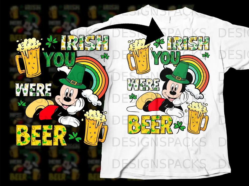 Irish You Were Beer St Patricks Day Character product type