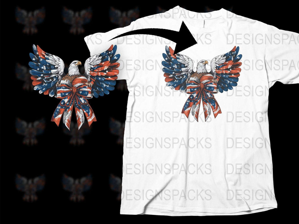 Patriotic Eagle T-Shirt, American Flag Wings, 4th of July Apparel, Unisex Graphic Tee, Freedom Symbol Shirt