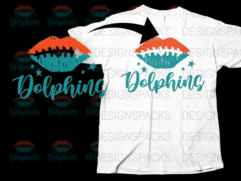 Dolphin Graphic T-Shirt, Colorful Lip Print Design, Trendy Ocean-Inspired Casual Wear, Unisex Fashion Top