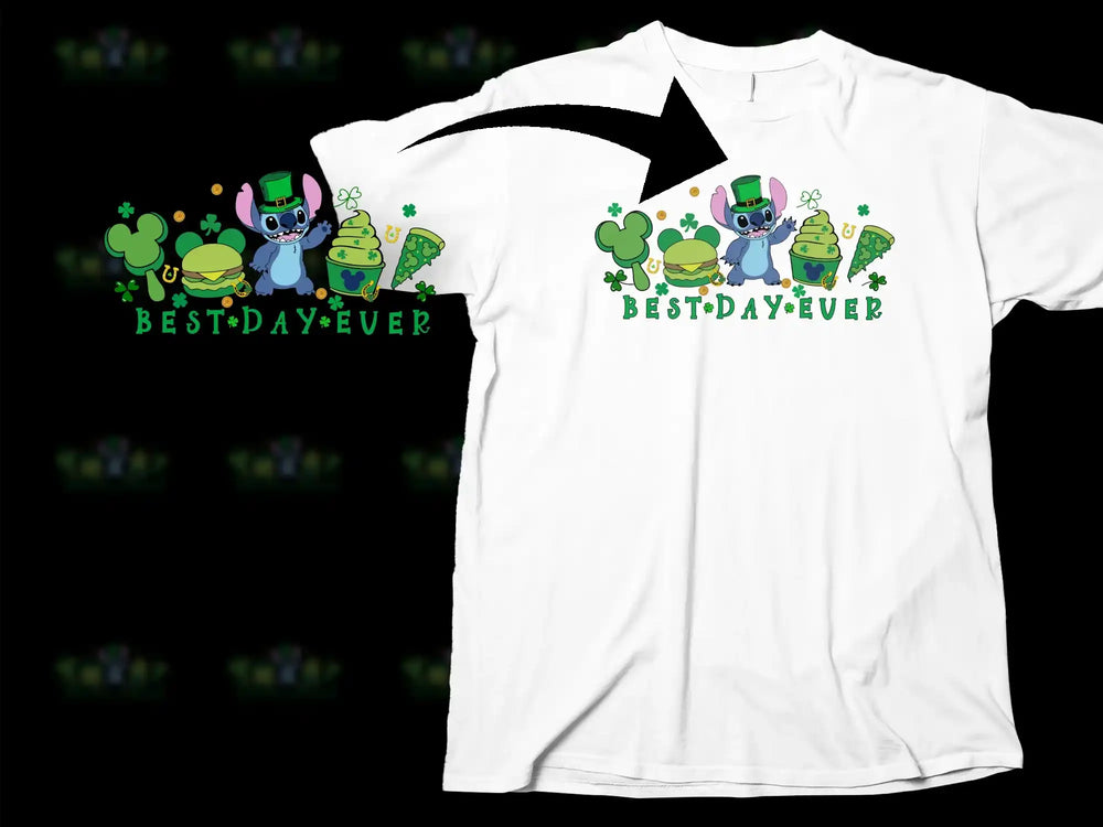 Stitch Green Shamrock St Patricks Day Best Day Ever product type