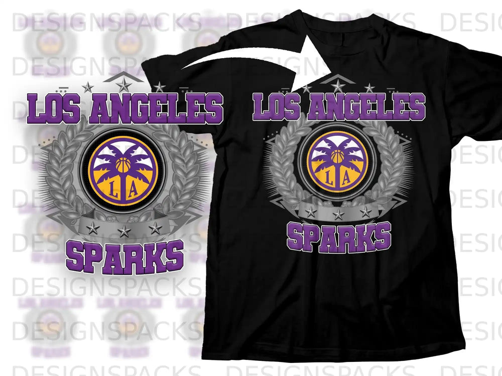 Los Angeles Sparks LA Basketball Fan Apparel T-shirt