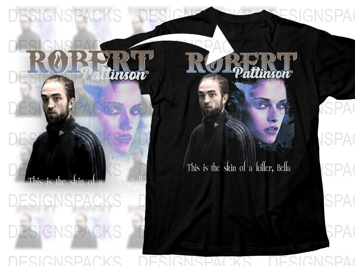 Robert Pattinson Graphic T-Shirt, Twilight Movie Quote Tee, Fan Merchandise, Collector's Item