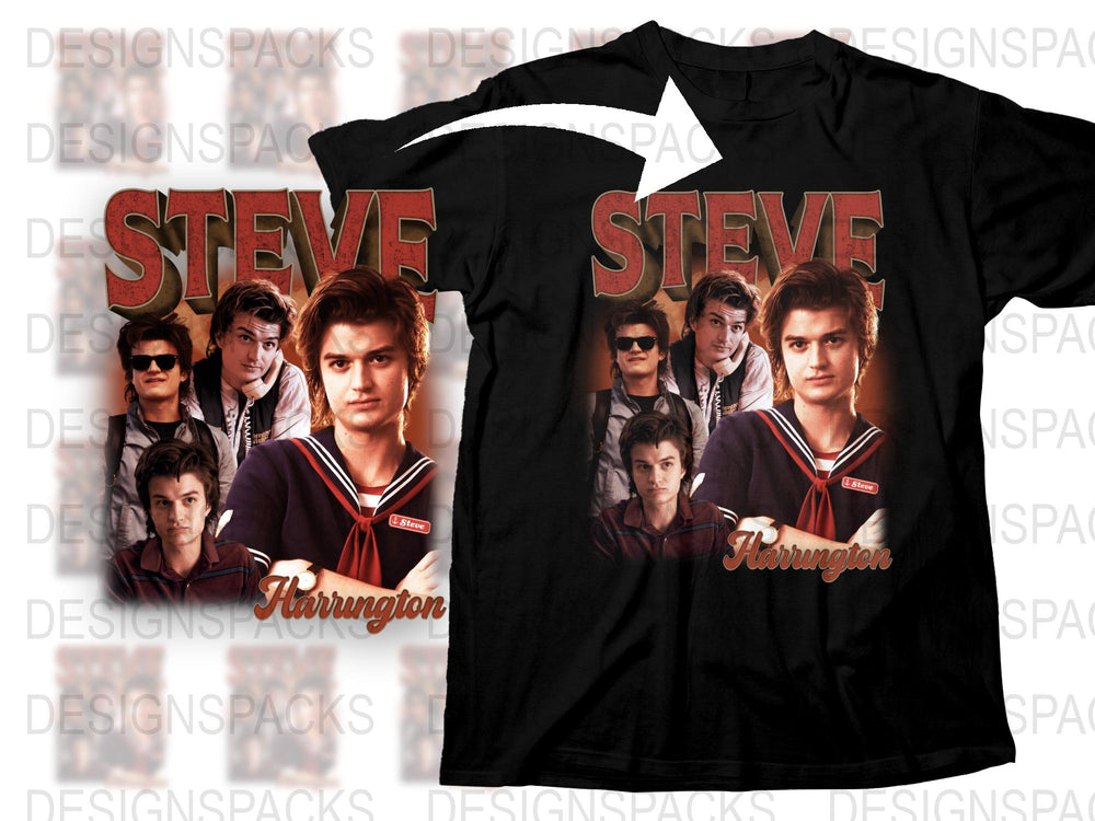 Steve Harrington Stranger Things Inspired T-Shirt, Vintage 80s Style Graphic Tee, Fan Merchandise