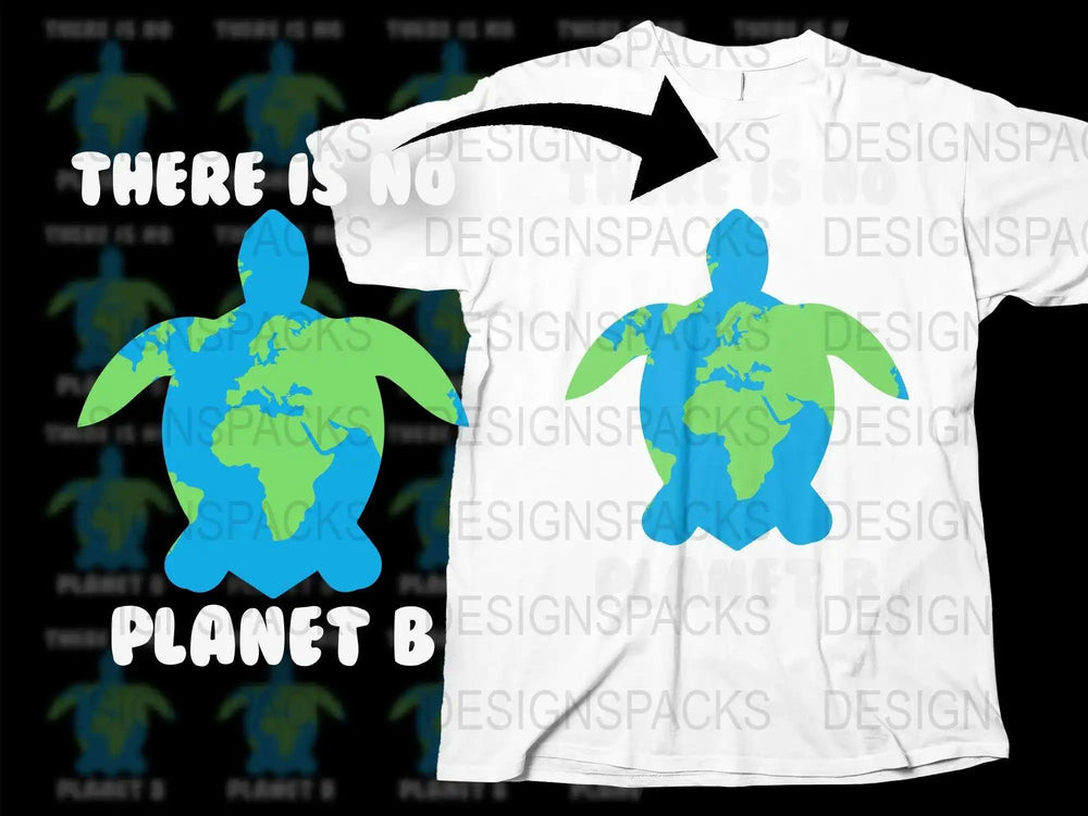 Eco-Friendly T-Shirt 'There is No Planet B' Earth Design, Environmental Activism Tee, Unisex Organic Cotton Shirt, Sustainable Fashion