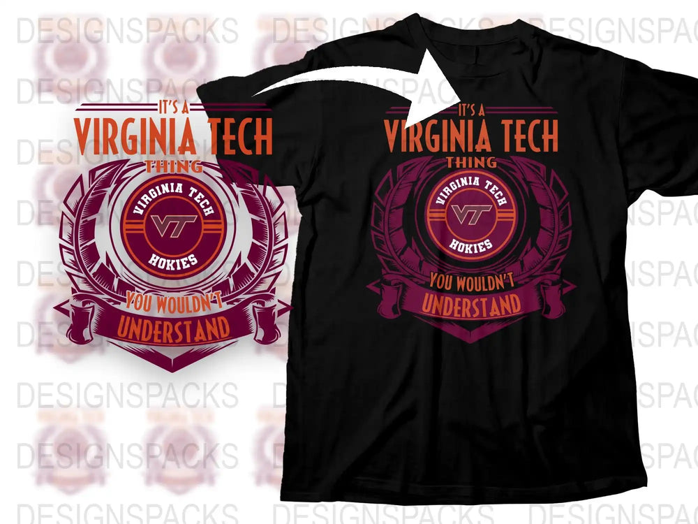 Virginia Tech Hokies T-Shirt, Maroon and Black College Tee, Sports Fan Apparel, University Merchandise