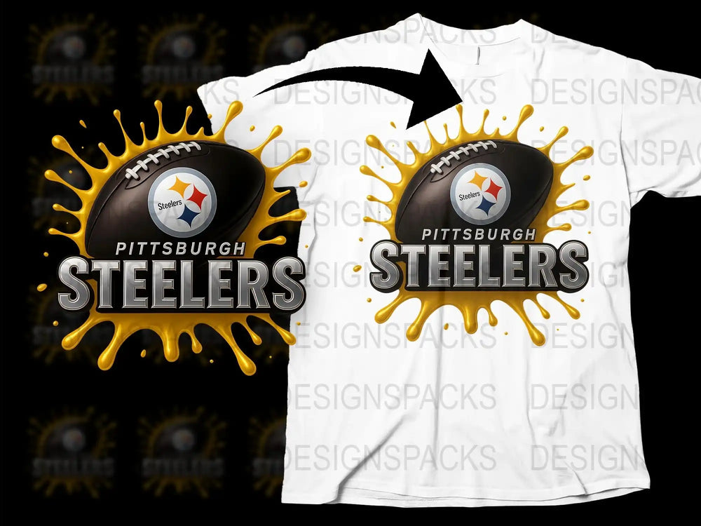 Pittsburgh Steelers Football Team Graphic T-Shirt, Sports Fan Apparel, Casual Wear, Unisex Tee