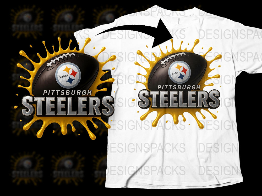 Pittsburgh Steelers Football Team Graphic T-Shirt, Sports Fan Apparel, Casual Wear, Unisex Tee