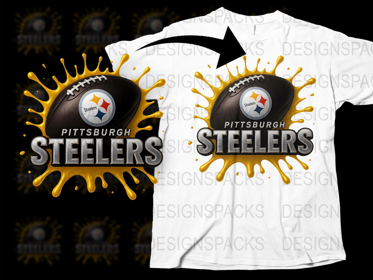 Pittsburgh Steelers Football Team Graphic T-Shirt, Sports Fan Apparel, Casual Wear, Unisex Tee