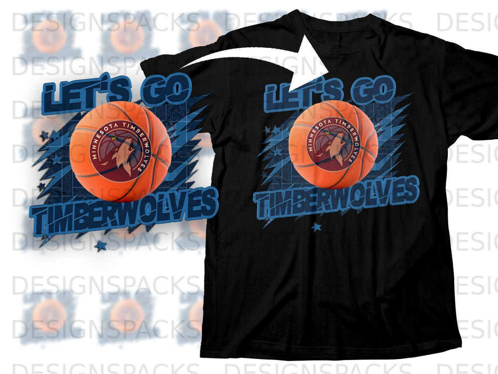 Let's Go Timberwolves Minnesota Basketball T-shirt