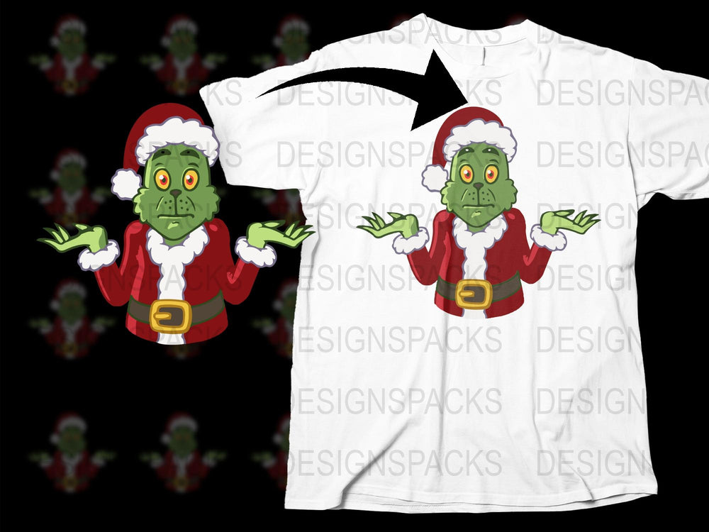 Christmas Zombie Santa T-Shirt, Funny Holiday Horror Graphic Tee, Unisex Xmas Apparel