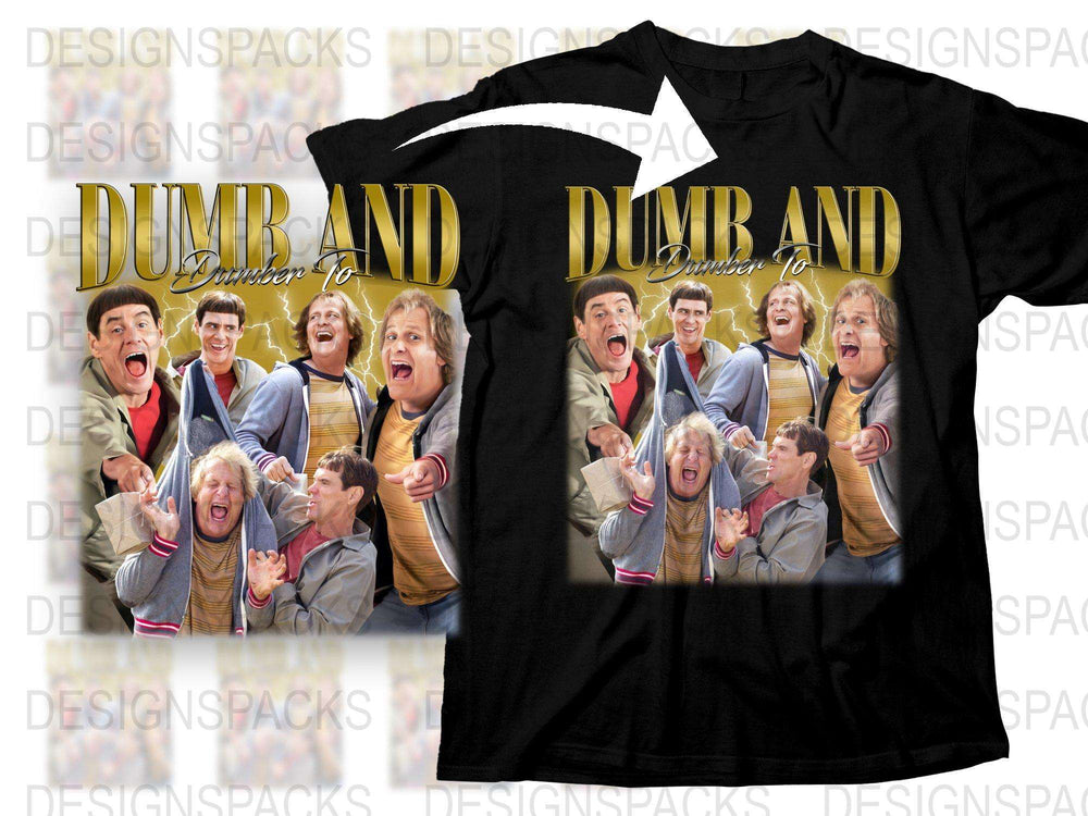 Dumb and Dumber To Movie T-Shirt, Funny Comedy Tee, Classic Film Fan Apparel