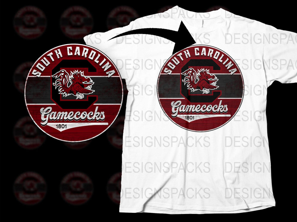 South Carolina Gamecocks T-Shirt, Vintage Sports Tee, College Football Apparel, Unisex White Shirt