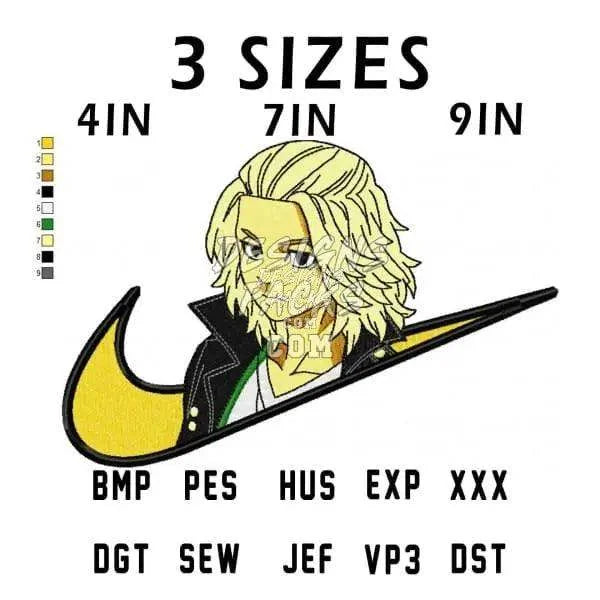 Manjiro Mikey Anime Embroidery Design