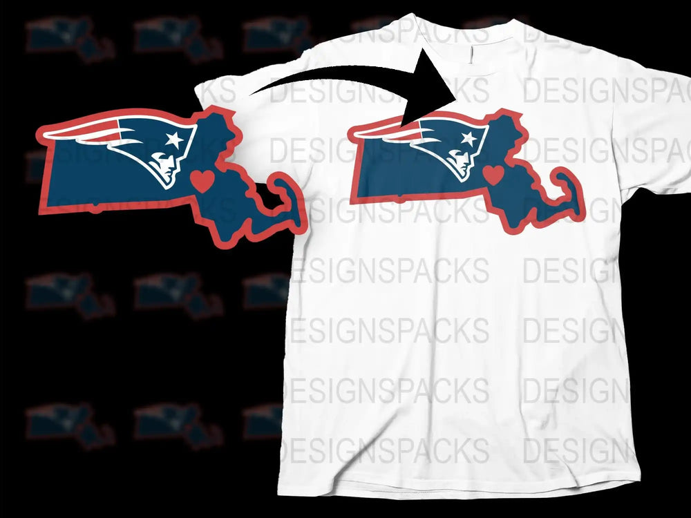 Patriotic Football Team Logo T-Shirt, White Graphic Tee, Sports Fan Apparel, Casual Summer Wear