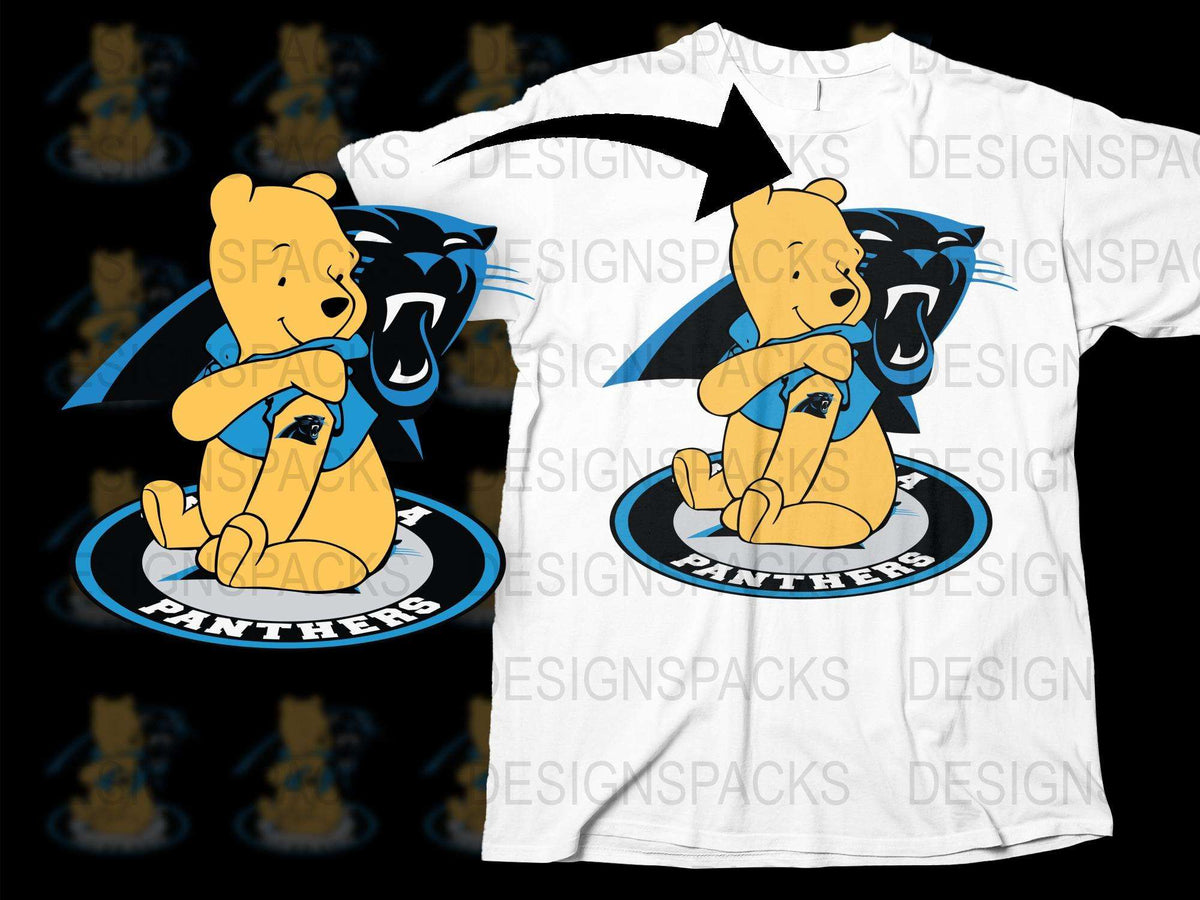 Cartoon Panther Mascot Graphic T-Shirt, Cute Animal Team Spirit Tee, Sports Fan Apparel