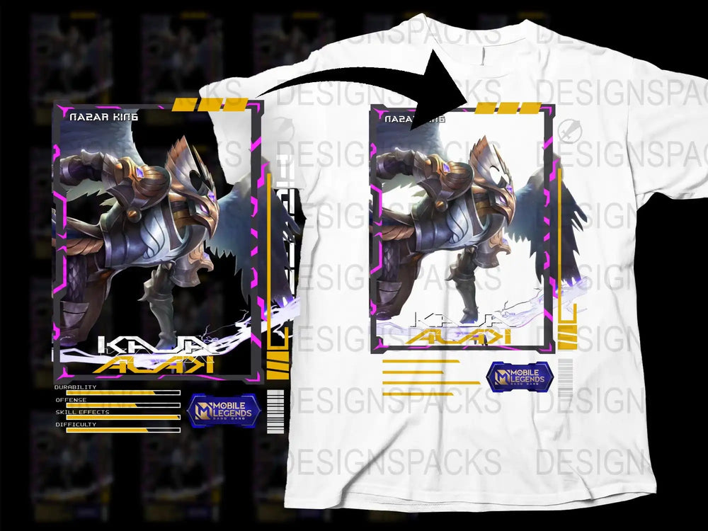 Mobile Legends Inspired T-Shirt, Khufra Taarik King Graphic Tee, Gaming Apparel, Unique Gift Idea for Gamers.