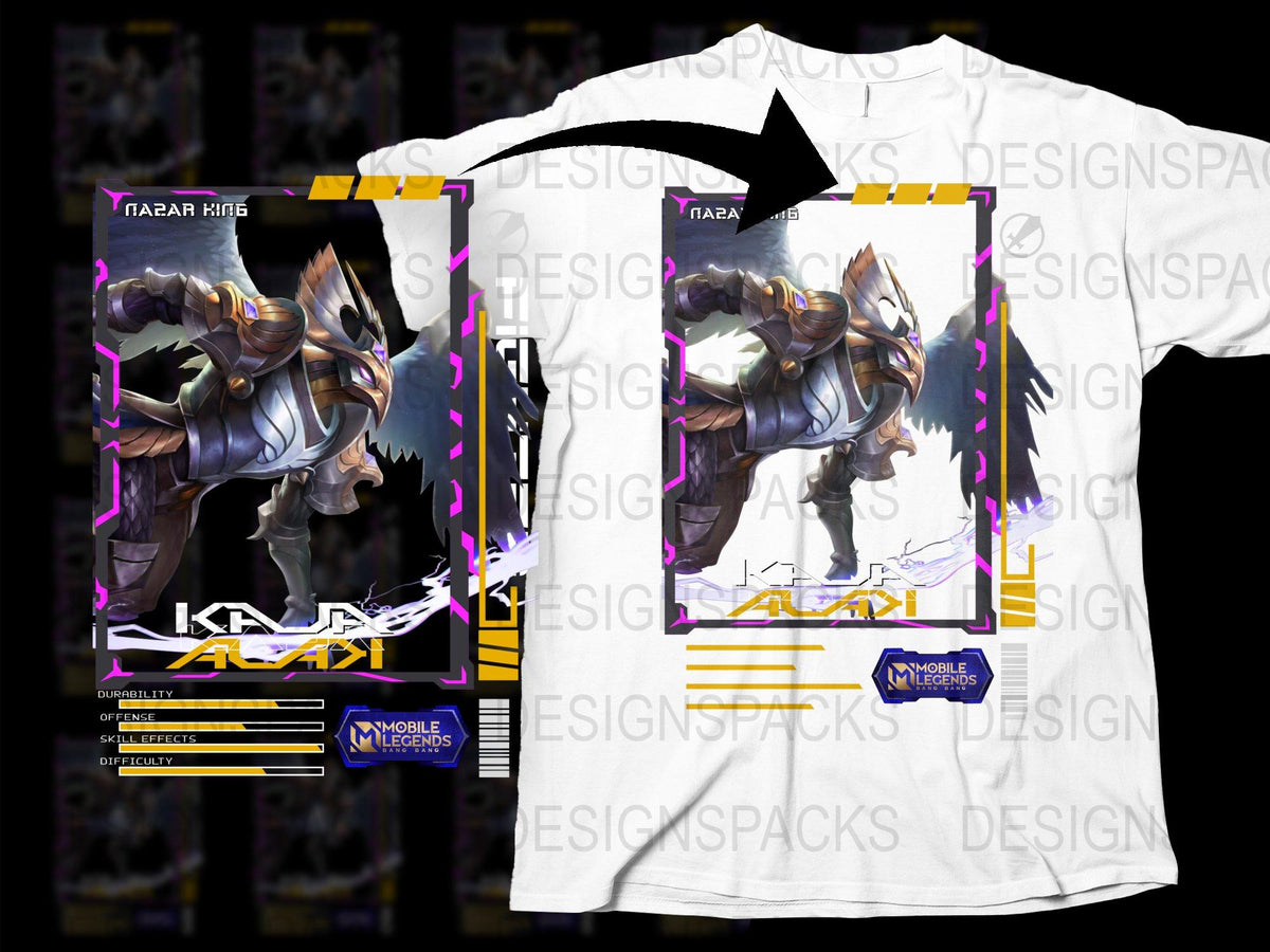 Mobile Legends Inspired T-Shirt, Khufra Taarik King Graphic Tee, Gaming Apparel, Unique Gift Idea for Gamers.