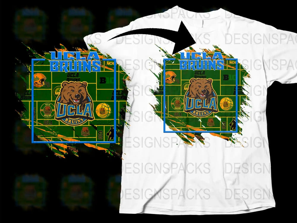 UCLA Bruins T-Shirt, Vintage College Sports Tee, Graphic Bear Design, Trendy Streetwear, Unisex Fashion