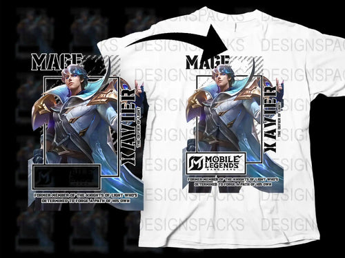 Mobile Legends T-Shirt, Mage Killer Hero Design, Unisex Gamer Tee, Fantasy Graphic Shirt