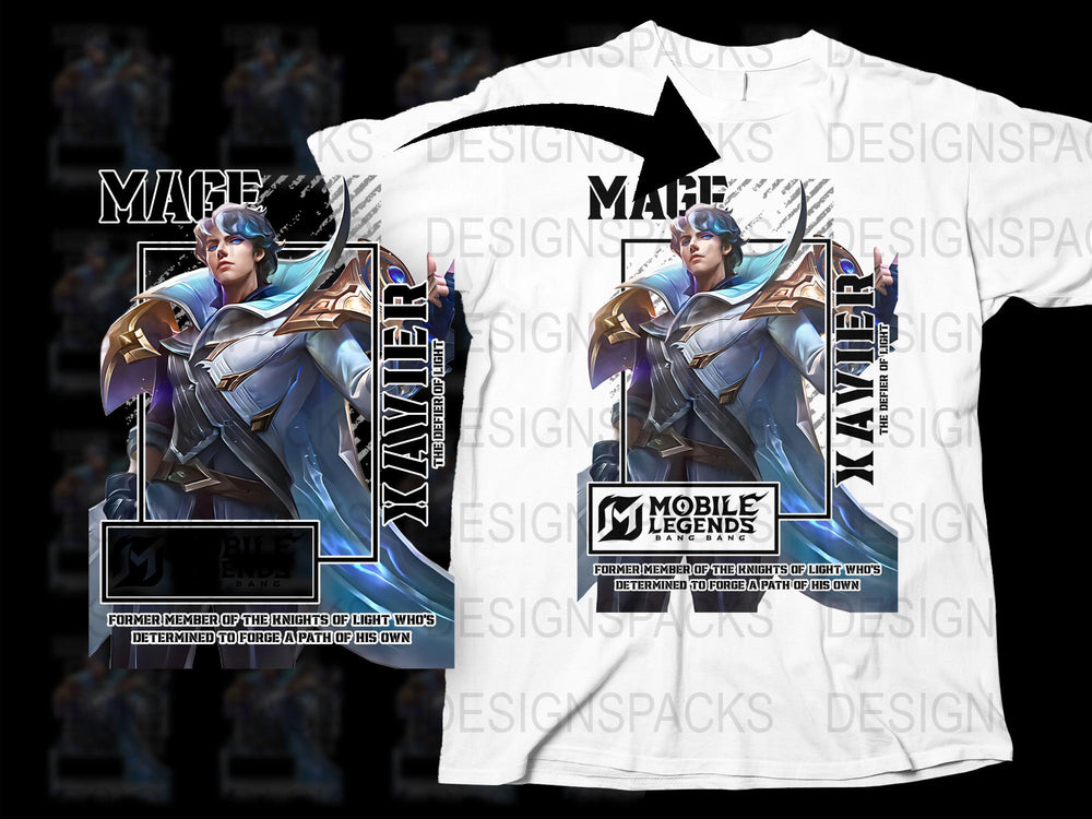 Mobile Legends T-Shirt, Mage Killer Hero Design, Unisex Gamer Tee, Fantasy Graphic Shirt