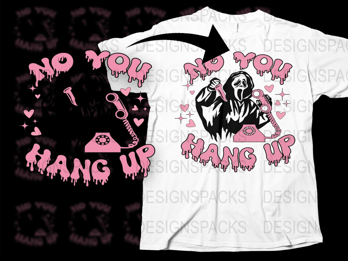 Gothic Reaper Phone Call Design T-Shirt, Unisex Black and White Tee, Unique Graphic Print Shirt