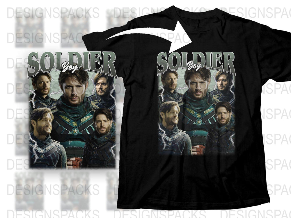 Men's Graphic T-Shirt with Fantasy Warrior Design, Cool Movie-Inspired Tee, Trendy Fan Apparel