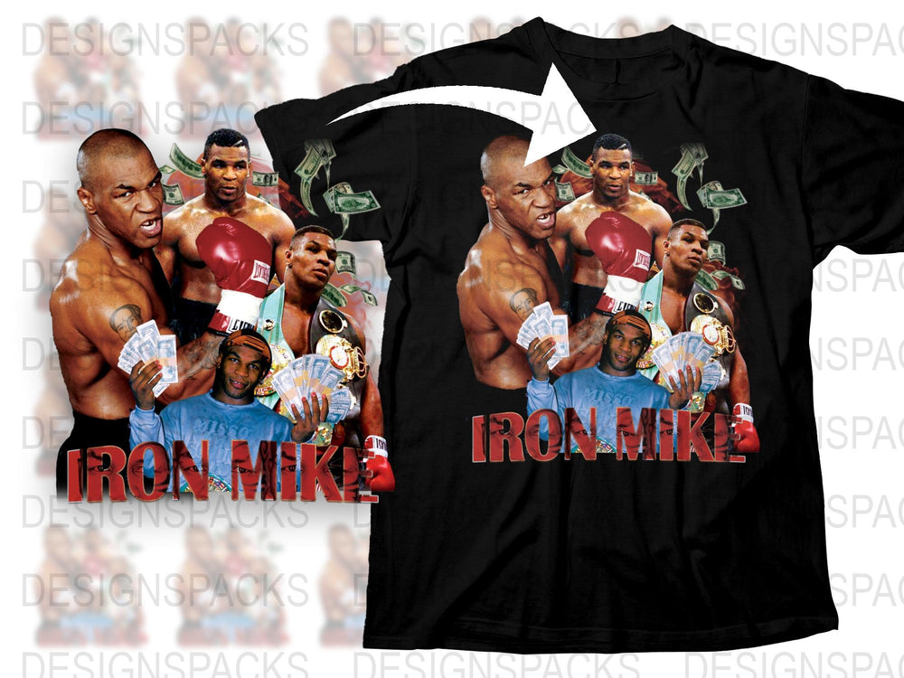 Vintage Iron Mike Tyson T-Shirt, Classic Boxing Champion Graphic Tee, Retro Sports Memorabilia Apparel