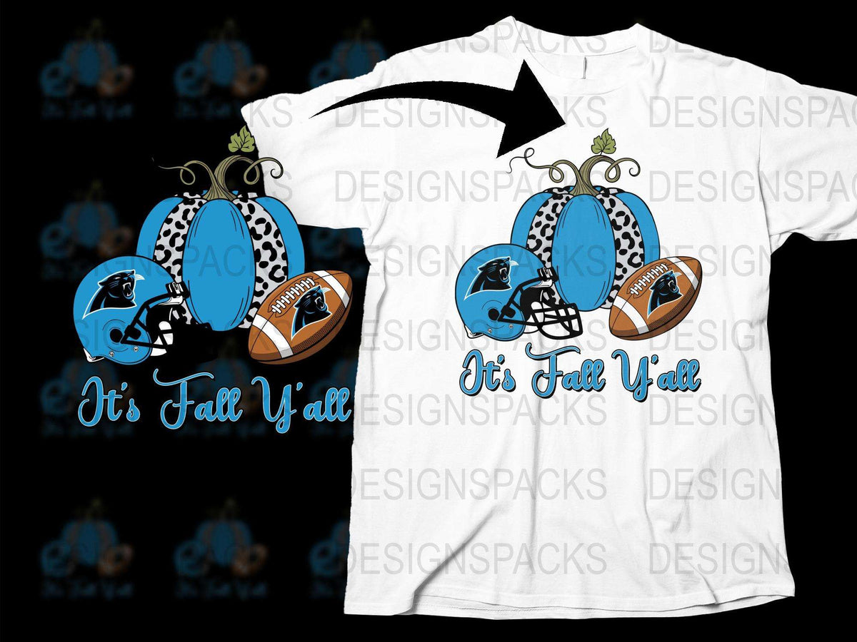 'It's Fall Y'all' Football T-Shirt, Autumn Sports Graphic Tee, Thanksgiving Football Fan Shirt, Casual Fall Apparel