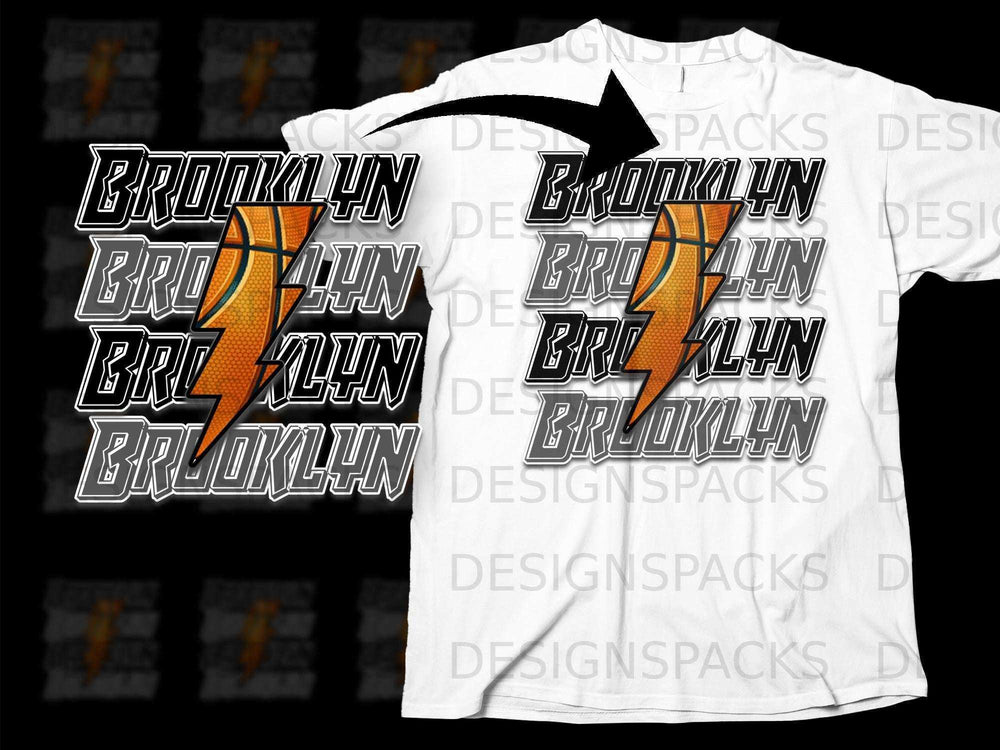 Brooklyn Lightning Bolt Graphic Printed Shirt