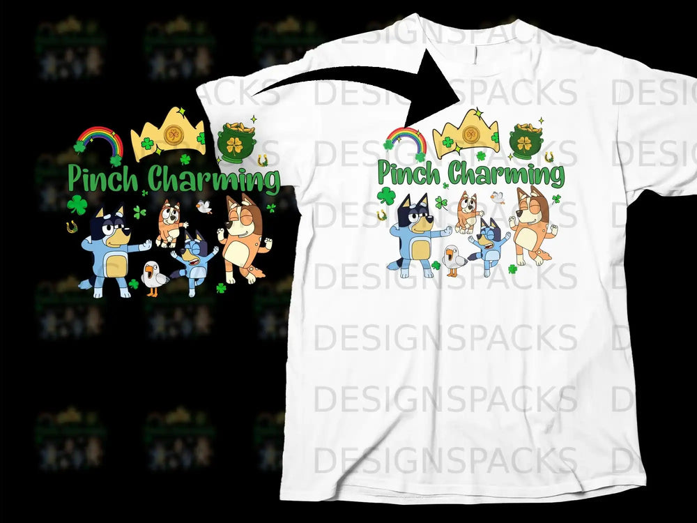 Bluey Pinch Charming St Patricks Day Shamrocks product type