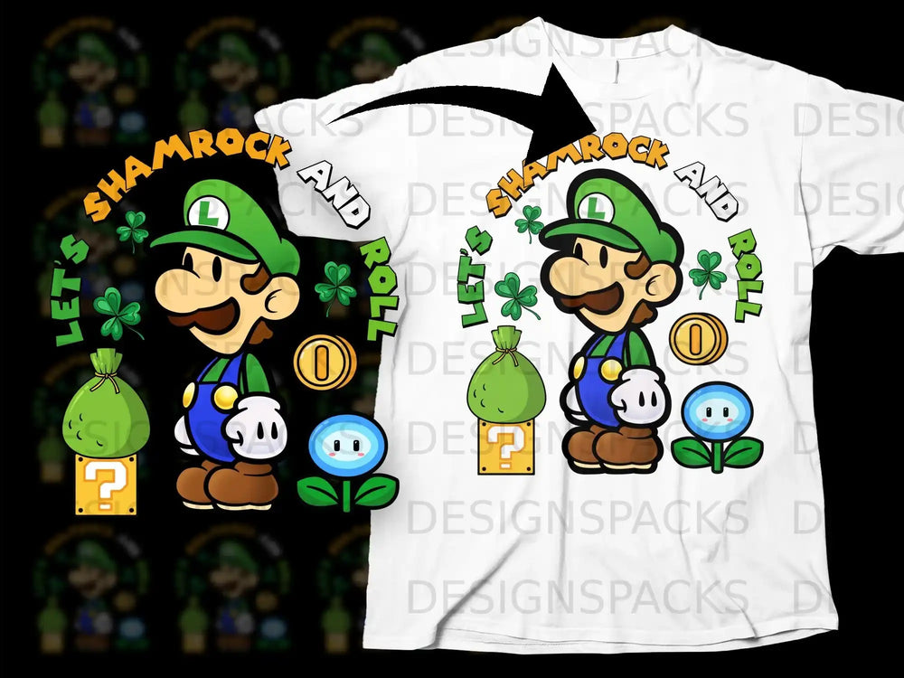 Shamrock And Roll Luigi St Patrick Day product type