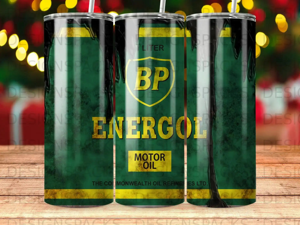 BP Energol Motor Oil tin with Commonwealth Oil Refinees Ltd. branding.