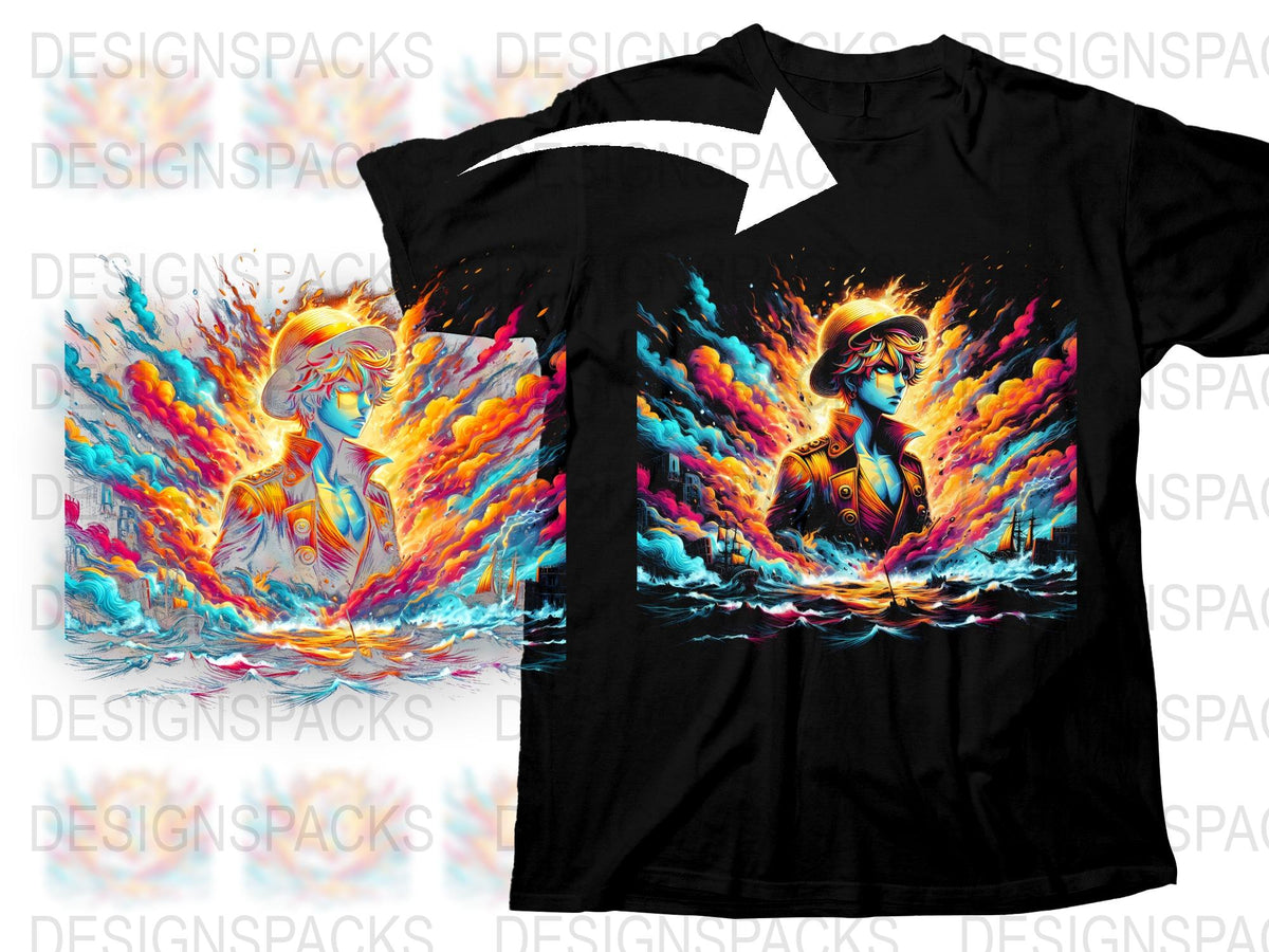 Vibrant Phoenix Art T-Shirt, Colorful Mythical Bird Graphic Tee, Unisex Fashion Top, Gift for Fantasy Lovers