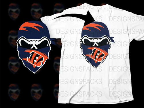 Sports Team Logo T-Shirt, Graphic Football Helmet Print, Casual Fan Apparel, Unisex White Tee