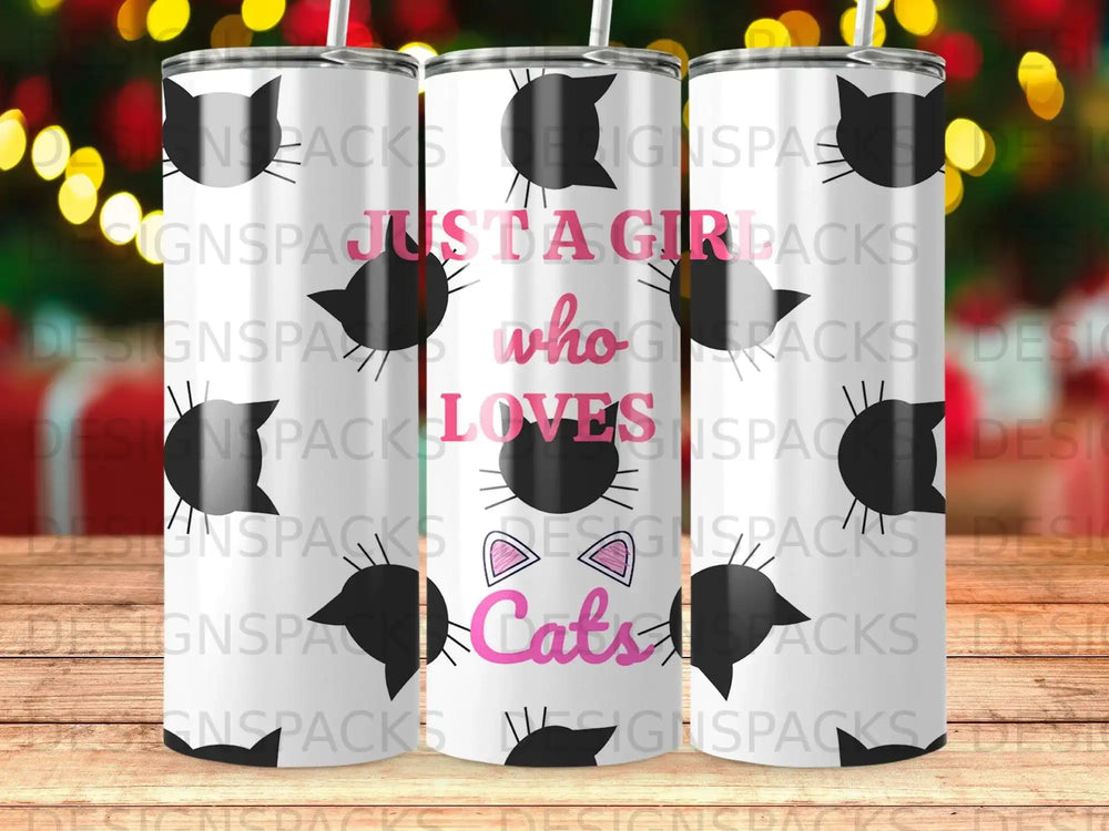 Just A Girl Who Loves Cats Tumbler Product Type