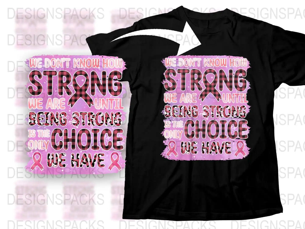 Inspirational Quote T-Shirt, Strong Women Pink Glitter Text, Motivational Black Tee