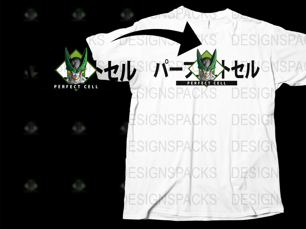 Anime Inspired Perfect Cell Graphic T-Shirt, Cool Dragon Ball Z Tee, Unique Manga Shirt, Fan Apparel