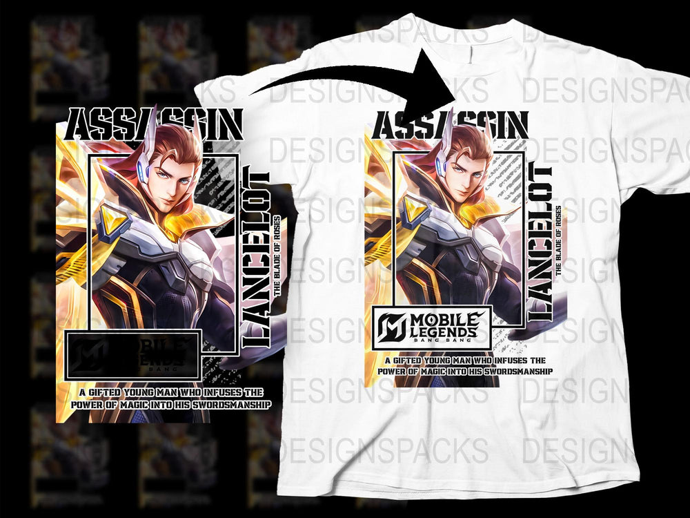 Mobile Legends Assassin Hero T-Shirt, Gaming Graphic Tee, Unisex Superhero Inspired Shirt