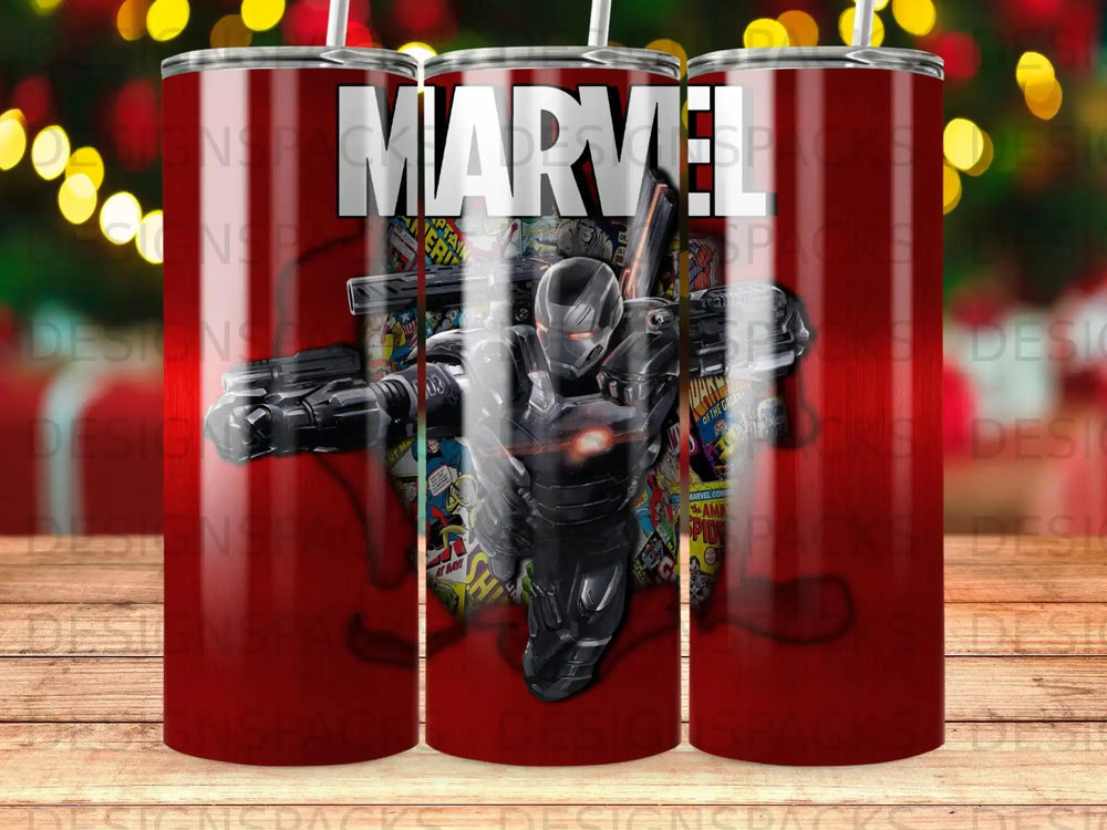 Marvel War Machine Comic Book Red Tumbler product type