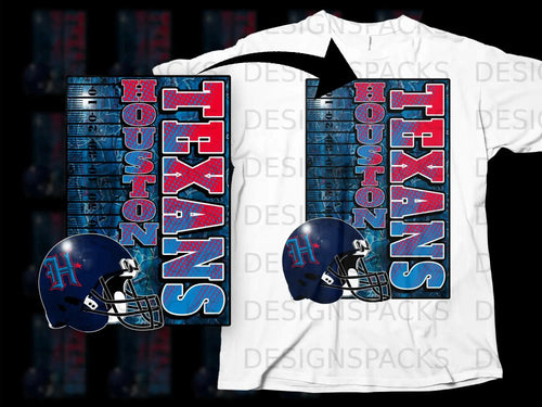 Bold Texans Houston Football Graphic Sports Shirt