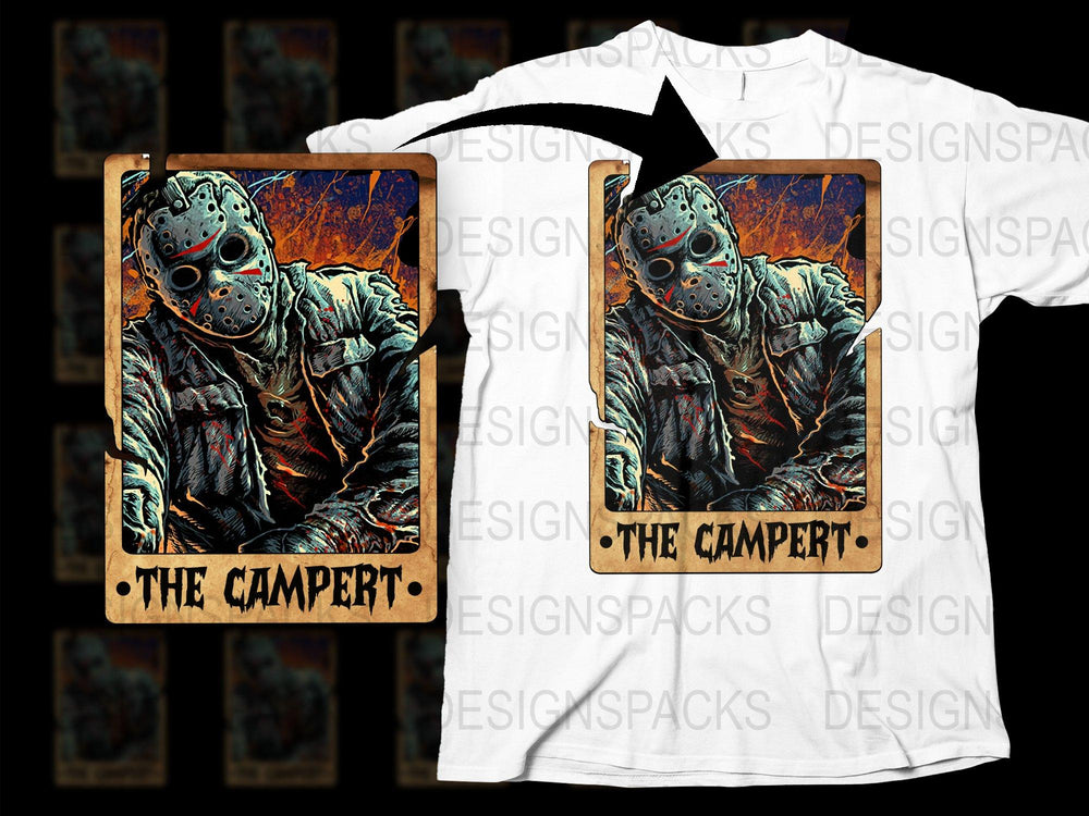 Horror Movie Parody T-Shirt, Funny Camping Graphic Tee, Unisex Vintage Style Shirt, Unique Horror Fan Gift