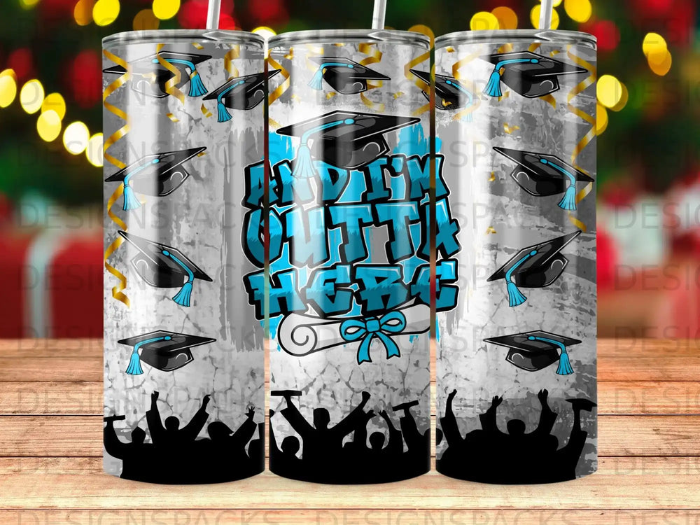 Graduation caps and cheering silhouettes on a distressed background with blue "ADD TO THIS HERO" text.