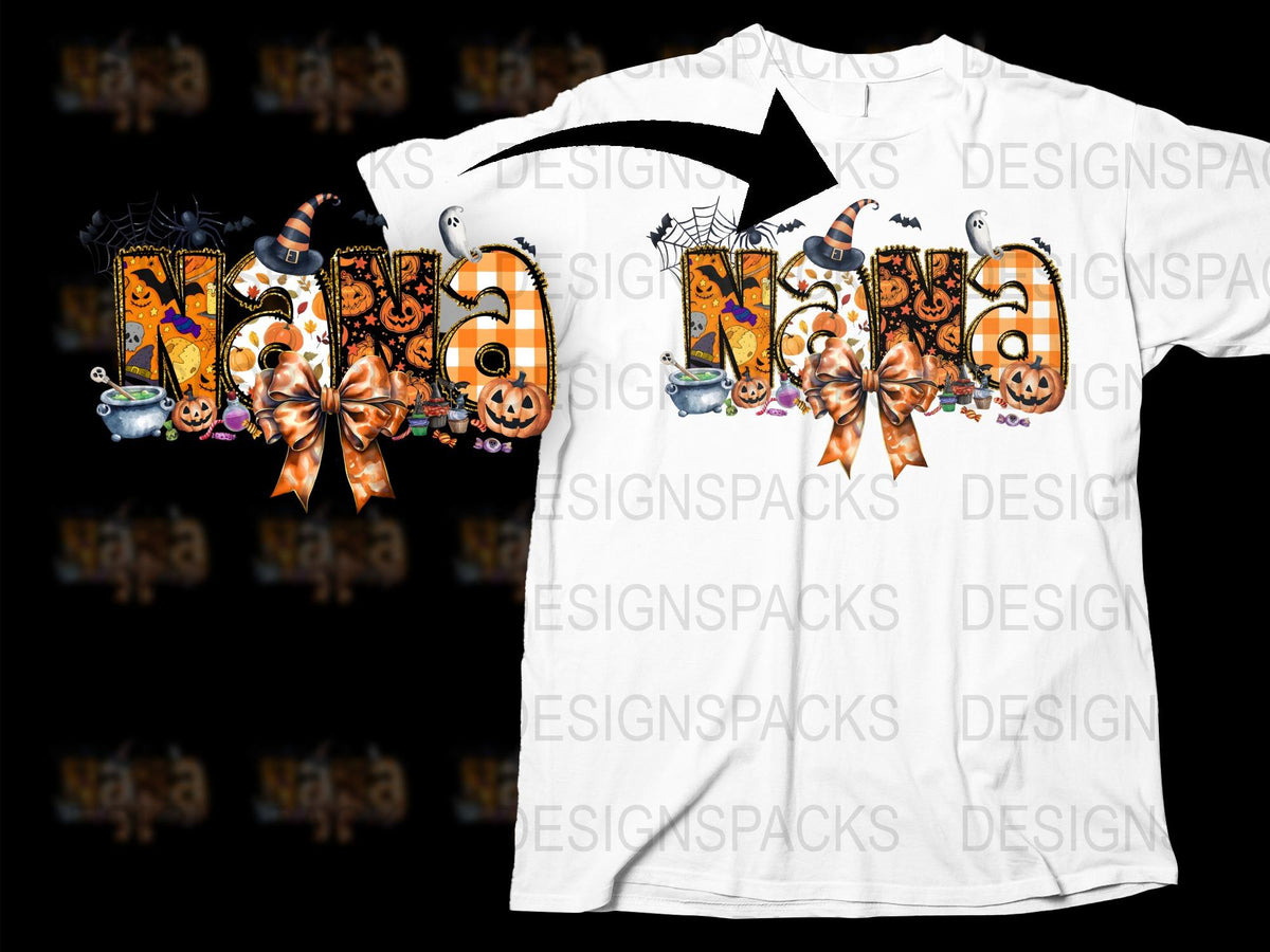 Halloween Pumpkin Witch Hat Napa T-Shirt, Spooky Fall Graphic Tee, Men's Women's Casual Shirt Design