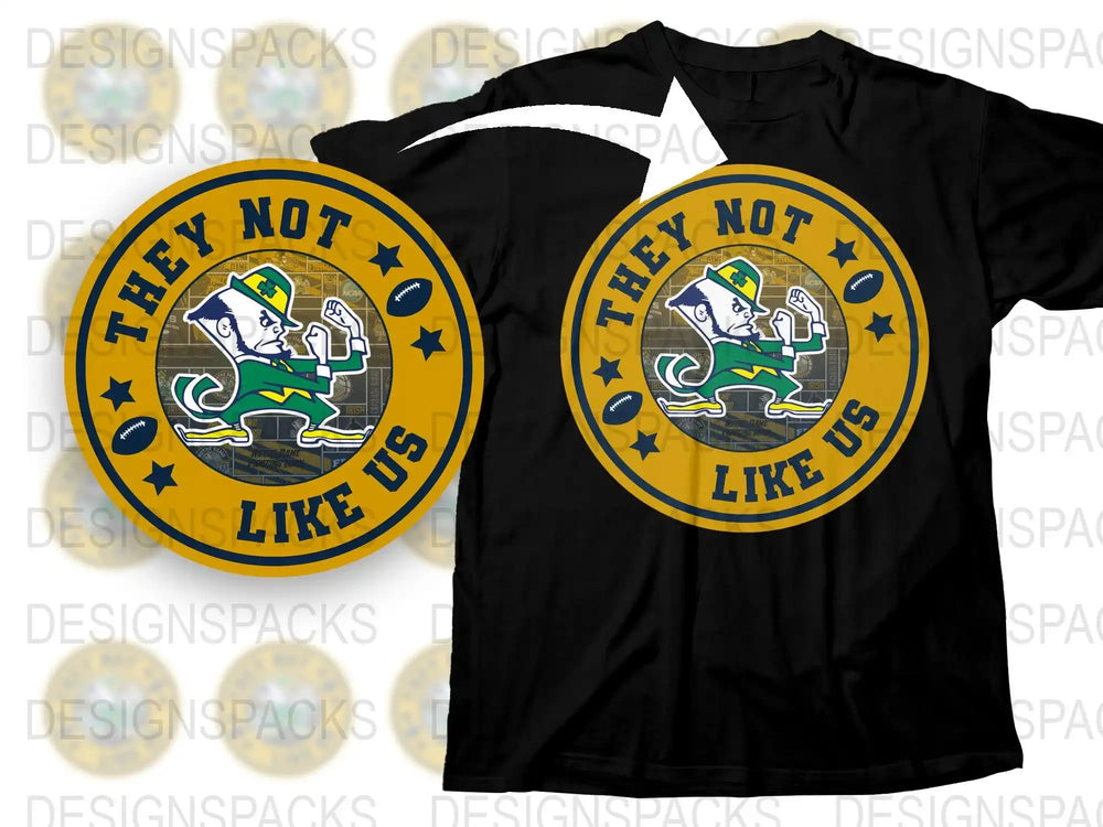 Vintage Notre Dame Fighting Irish Graphic T-Shirt, Retro College Football Tee, Unisex Sports Apparel