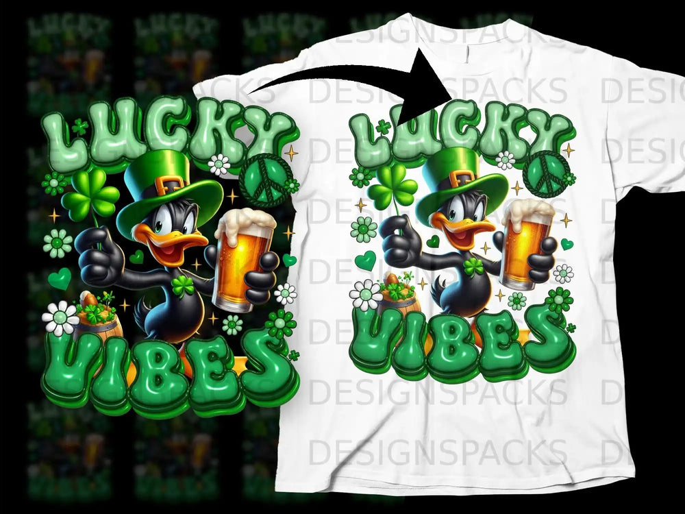 Lucky Vibes Leprechaun Duck Shamrock Beer product type