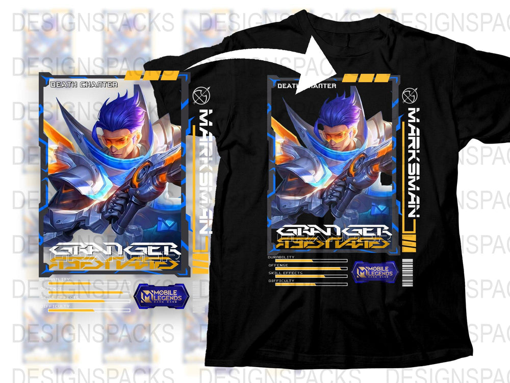 Anime Inspired T-Shirt, Ranger Game Character, Blue Hair Warrior, Graphic Tee, Unisex Fashion, Casual Streetwear Style, Unique Design