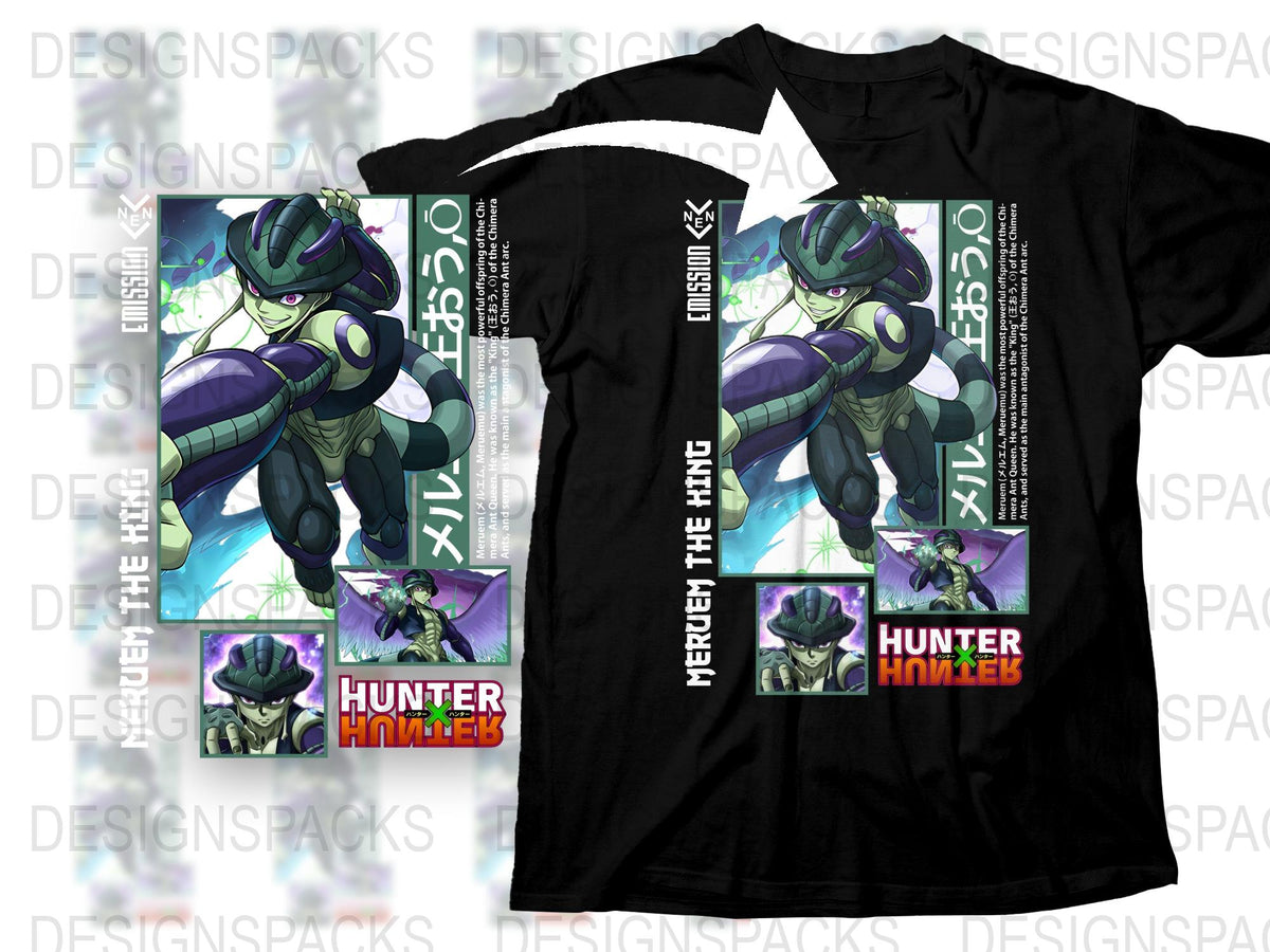 Hunter Hawke Anime T-Shirt, Cool Graphic Tee, Men's Women's Fashion, Unique Character Design Shirt