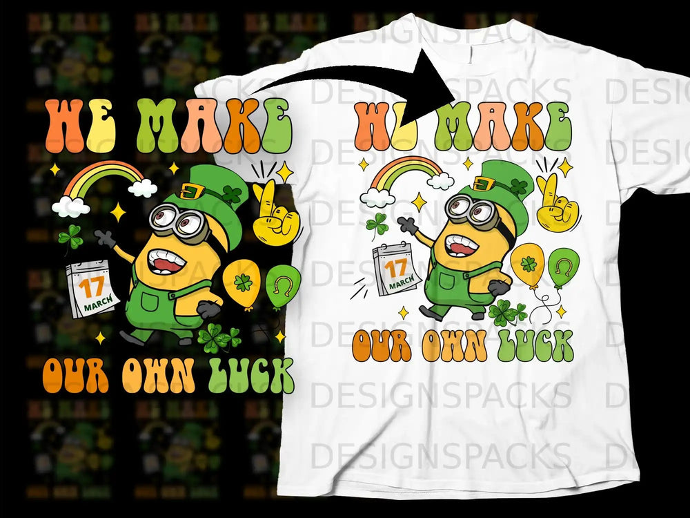 Minion Leprechaun March 17 We Make Our Own Luck product type